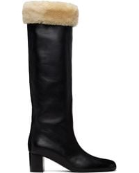 TOTEME - Downtown Shearling Knee-High Tall Boots - Lyst