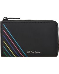 PS by Paul Smith - Black 'sports Stripe' Wallet - Lyst