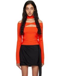 GAUGE81 - Orange Denia Long Sleeve T-shirt - Lyst
