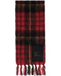 Burberry - Check Mohair Wool Scarf - Lyst