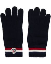 Moncler - Tricolor Wool Gloves - Lyst
