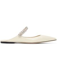 Jimmy Choo - Ssense Exclusive Off- Bing Flat Slippers - Lyst
