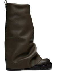 The Attico - グリーン Robin コンバットブーツ - Lyst