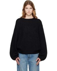 TOTEME - Mohair Blend Rib Knit Sweater - Lyst