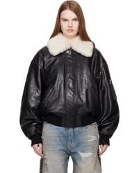 Amiri - Ma Quad Leather Bomber Jacket - Lyst