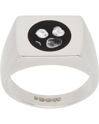 Ellie Mercer - Circle Resin Signet Ring - Lyst