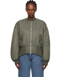 JW Anderson - Oversized Curved Hem Bomber Jacket - Lyst