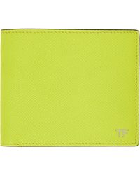 Tom Ford - Green Small Grain Leather Bifold Wallet - Lyst