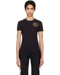 Versace Jeans Couture - ブラック スクリーンプリント Tシャツ - Lyst