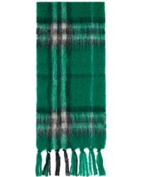 Burberry - Check Mohair Wool Scarf - Lyst
