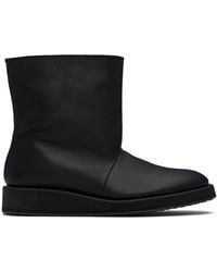 Yohji Yamamoto - Soft Matt Bk High-Top Boots - Lyst