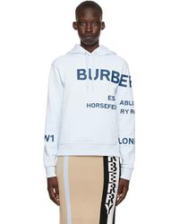 burberry horseferry print cotton hoodie