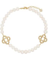 CASABLANCA Pearl Chunky Necklace - Metallic