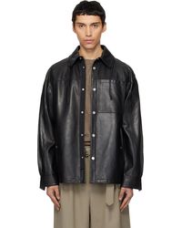 Mordecai - Overshirt Leather Jacket - Lyst