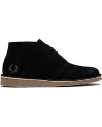 Fred Perry - Hawley Suede Desert Boots - Lyst