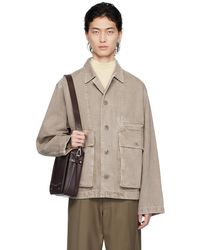 Lemaire - Boxy Denim Jacket - Lyst