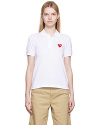 COMME DES GARÇONS PLAY - Comme Des Garçons Play Heart Patch Polo - Lyst