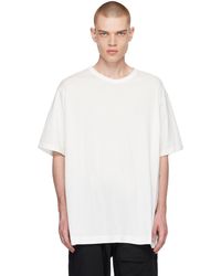 Yohji Yamamoto - Off-white Crewneck T-shirt - Lyst