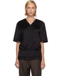 TOTEME - V-Neck Satin Pullover Top - Lyst