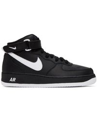 Nike - Black Air Force 1 '07 Mid Sneakers - Lyst