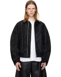 Sacai - Cotton Chino & Nylon Twill Bomber Jacket - Lyst