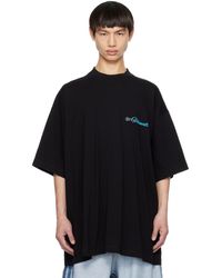 Vetements - T-shirt noir à logos imprimés - Lyst
