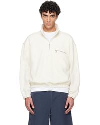 Rier - Pull Blanc En Molleton - Lyst