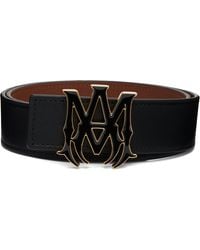 Amiri Ma Quad Embossed 4Cm Belt in Black for Men | Lyst