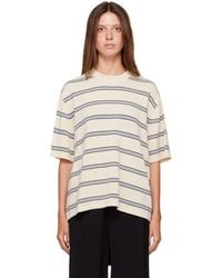Cordera - Off- Organic Cotton Striped T-Shirt - Lyst