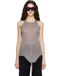 Rick Owens - Tower Basic Rib Tank Top - Lyst