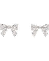 ShuShu/Tong - Yvmin Edition Pave Bowknot Earrings - Lyst