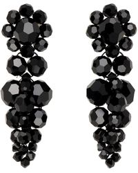 Simone Rocha - Black Small Cluster Drip Earrings - Lyst
