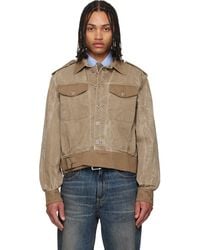 Our Legacy - Khaki Battle Denim Jacket - Lyst