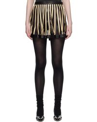Super Yaya - Soleil Leather Miniskirt - Lyst
