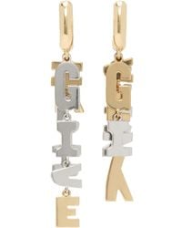 Givenchy - Letters' Asymmetric Earrings - Lyst