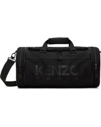 【送料&関税込】Kenzo Sac Duffle Bag KENZO Sport Duffle Weekender Bag in Black for Men | Lyst