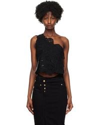 Tom Ford - Black One Shoulder Tank Top - Lyst