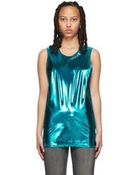 Doublet - Stud Embroidered Metallic Tank Top - Lyst