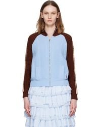 ShuShu/Tong - Color-Block Raglan Sleeve Knit Cardigan - Lyst
