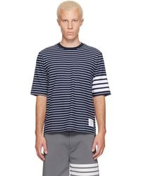 Thom Browne - Jersey 4-Bar Knit Pocket T-Shirt - Lyst