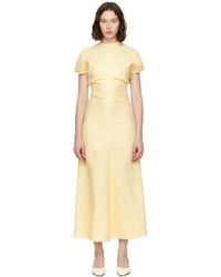 TOTEME - Slouch Waist Basketweave Midi Dress - Lyst