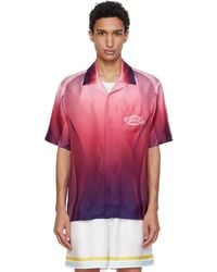 CASABLANCA - Gradient Short Sleeve Silk Shirt - Lyst