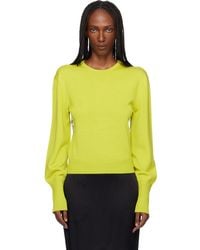 Lanvin - Wool Grosgrain Detail Sweater - Lyst