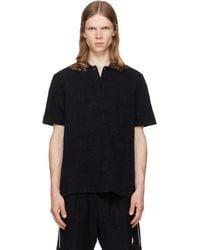 CASABLANCA - Applique Monogram Short Sleeve Polo - Lyst
