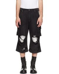 424 - Ripped Bermuda Shorts - Lyst