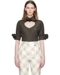 Vivienne Westwood - Pinstripe Shirting S/S Toulouse Frill Shirt - Lyst
