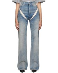 Y. Project - Blue Cutout Jeans - Lyst
