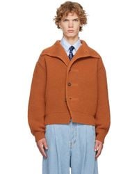 Dries Van Noten - Chunky Wool Cardigan - Lyst