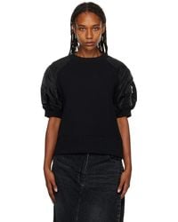 Sacai Panelled Sweatshirt - Black