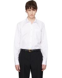 Valentino - Oxford Cotton Vgold Shirt - Lyst